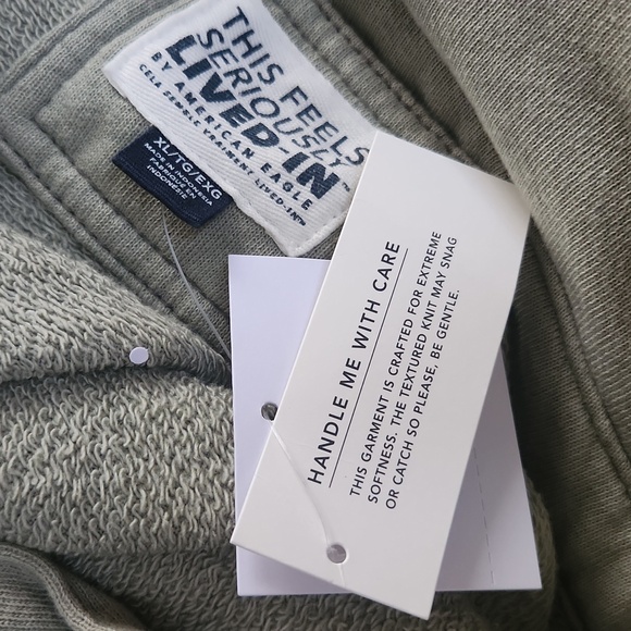 New! AE Oversized 60% Cotton  Fleece  shacket Sz 1 Xlarge & 1 Large - Picture 10 of 14